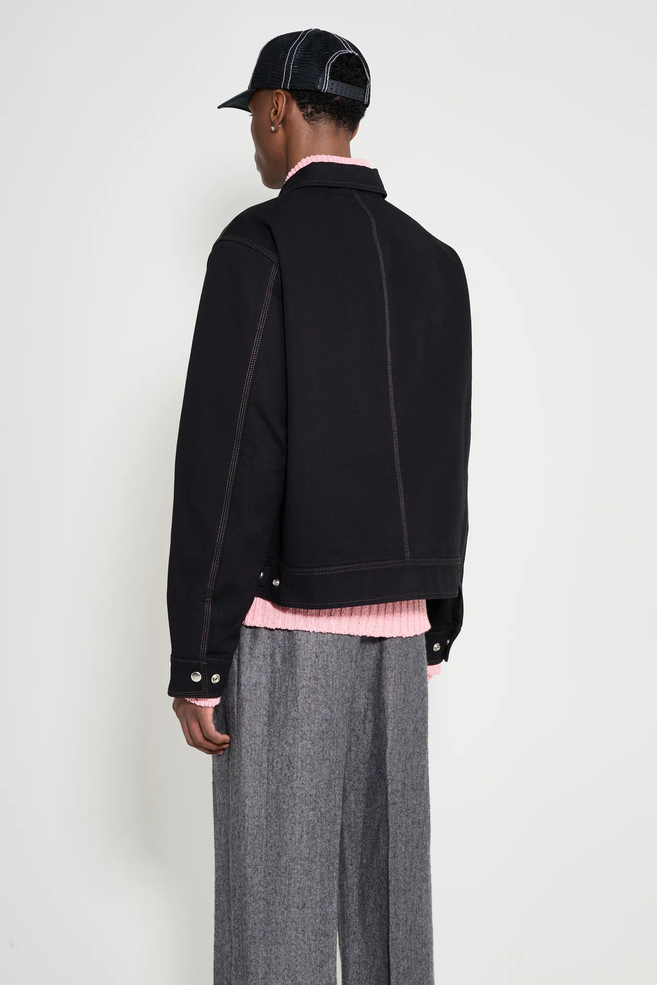 Stüssy Work Jacket Collared Black