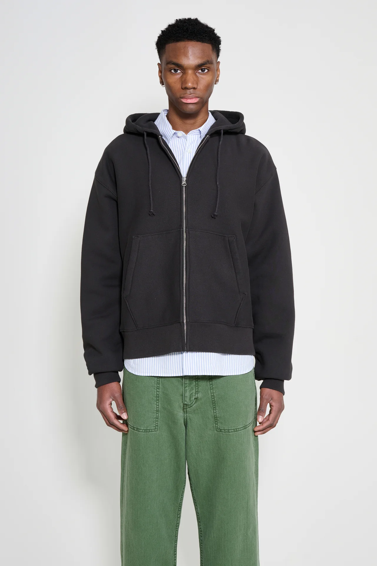 Stüssy Basic Diamond Zip Hood Black 2
